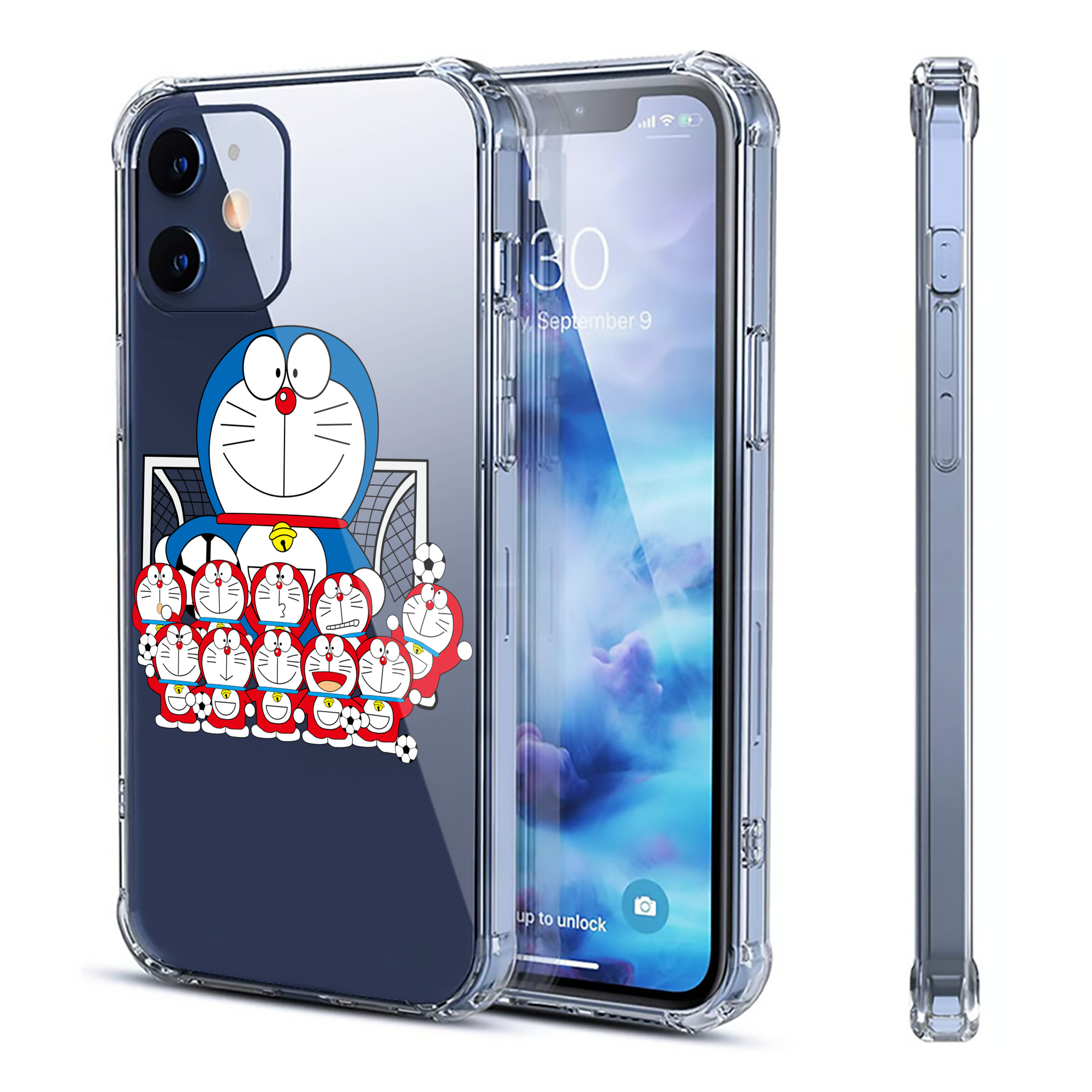 （画像用） ドラえもん Doraemon 【iPhone 12シリーズ対応】透明スマホケース（クリアソフトケース）